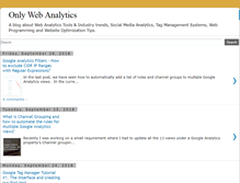 Tablet Screenshot of onlywebanalytics.com